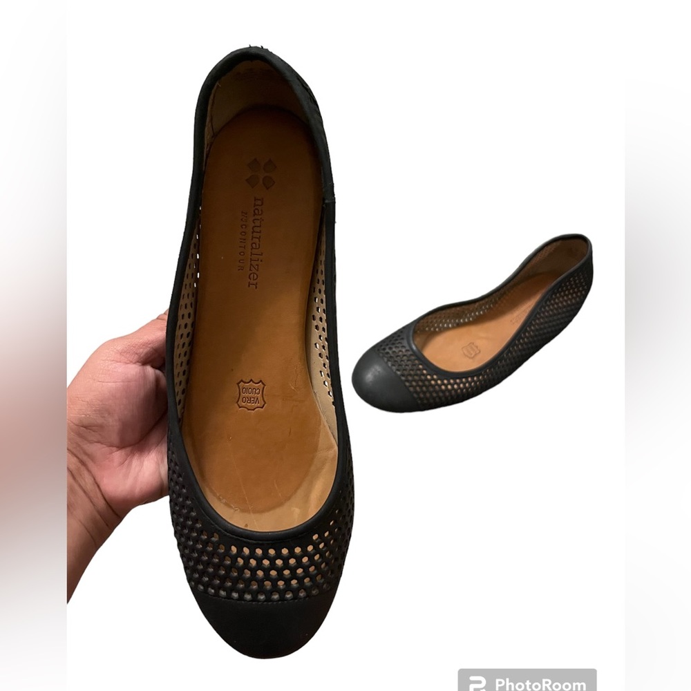 Leather flats